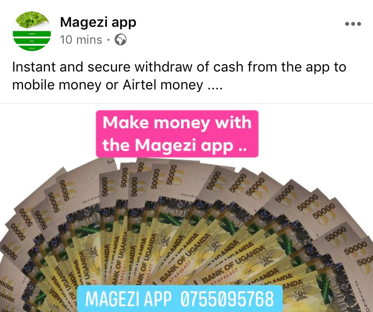 Make money with the Magezi app