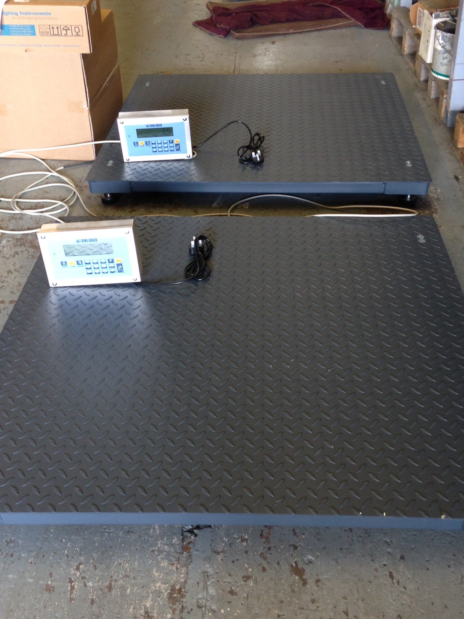 Weighing floor scales at Eagle Weighing systems Ltd