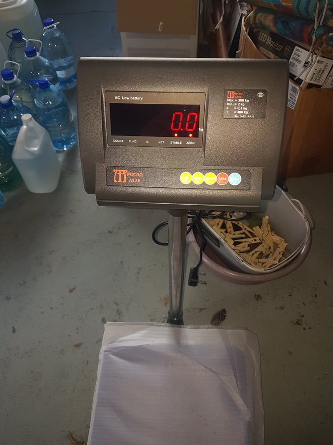 Weighing scales shop in Uganda