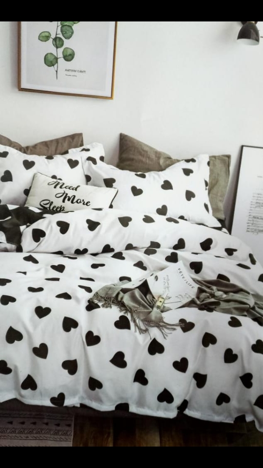 Duvet sets with curtains and a removable duvet cover