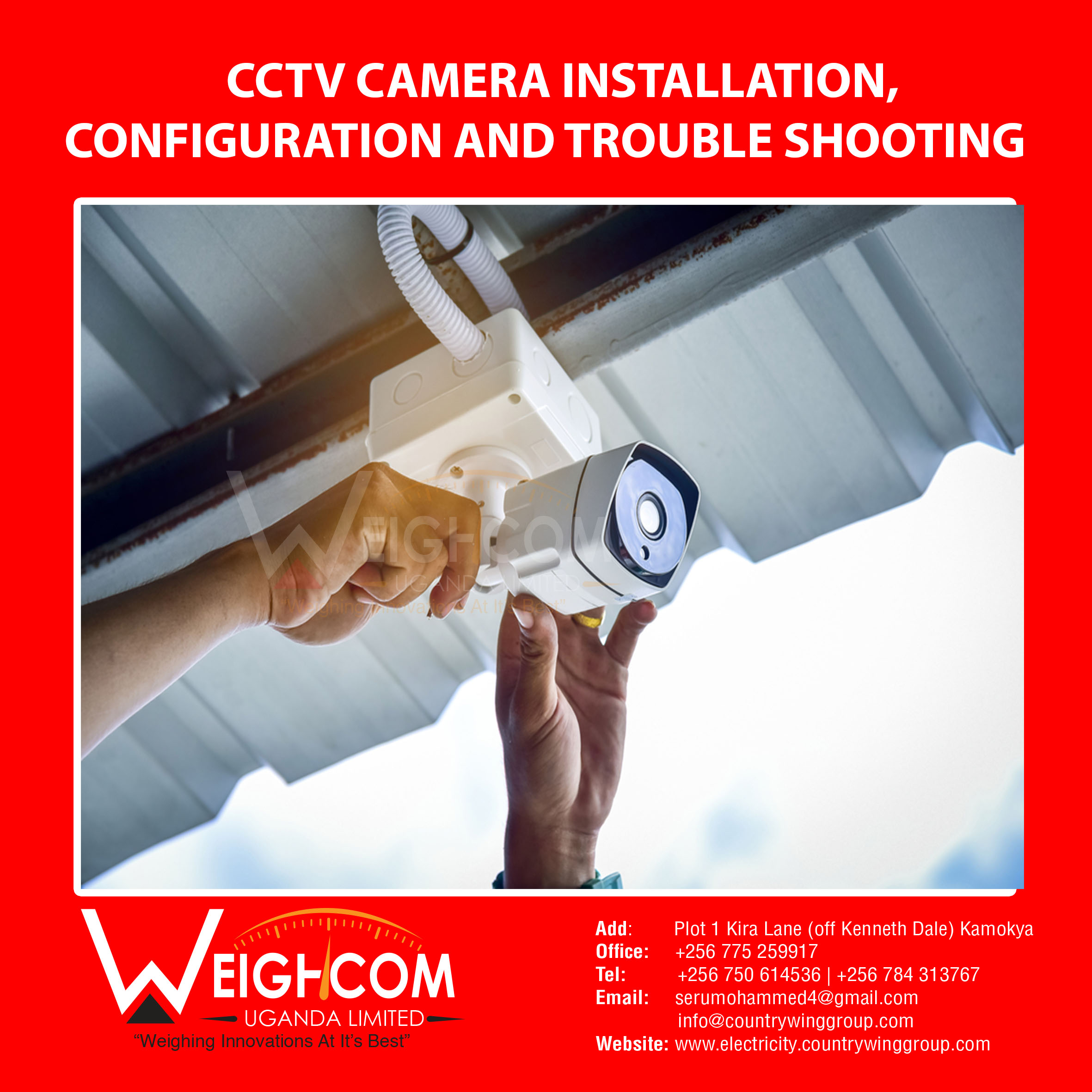 who installs CCTV cameras in Kampala Uganda?  we do