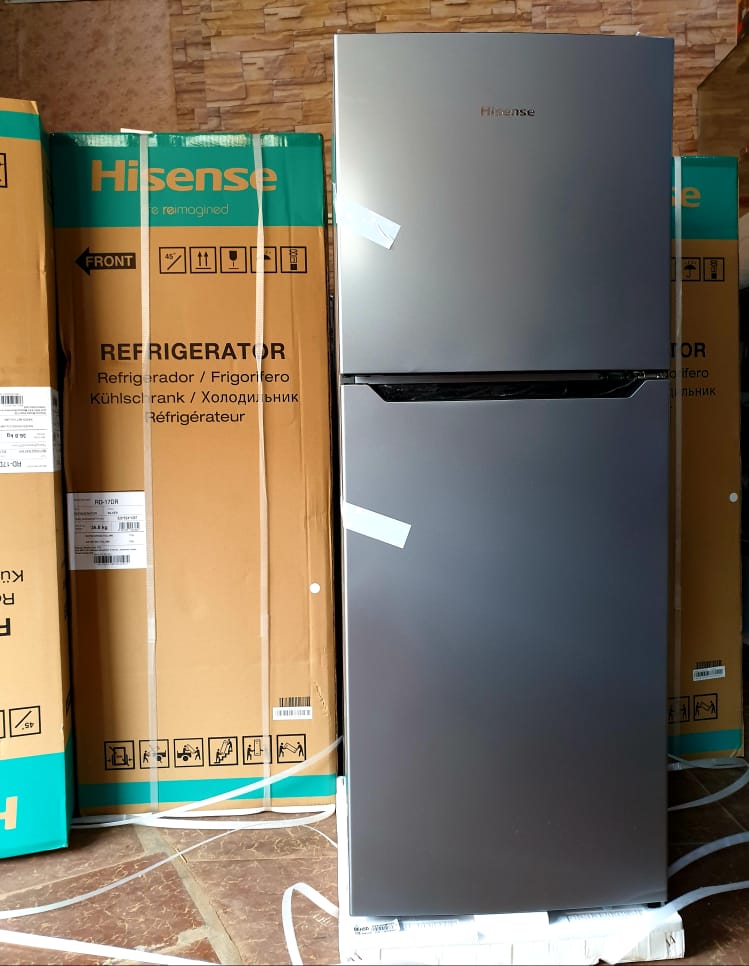 Hisense dauble door refrigerator 170liters