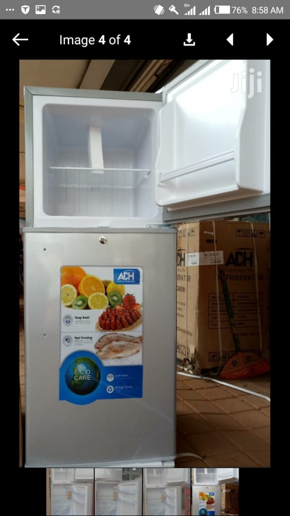 Hisense dauble door refrigerator 138liters